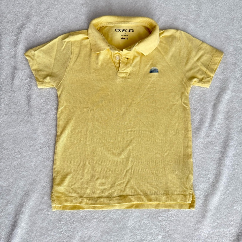 Jcrew Crewcuts Yellow Kids Polo Small
